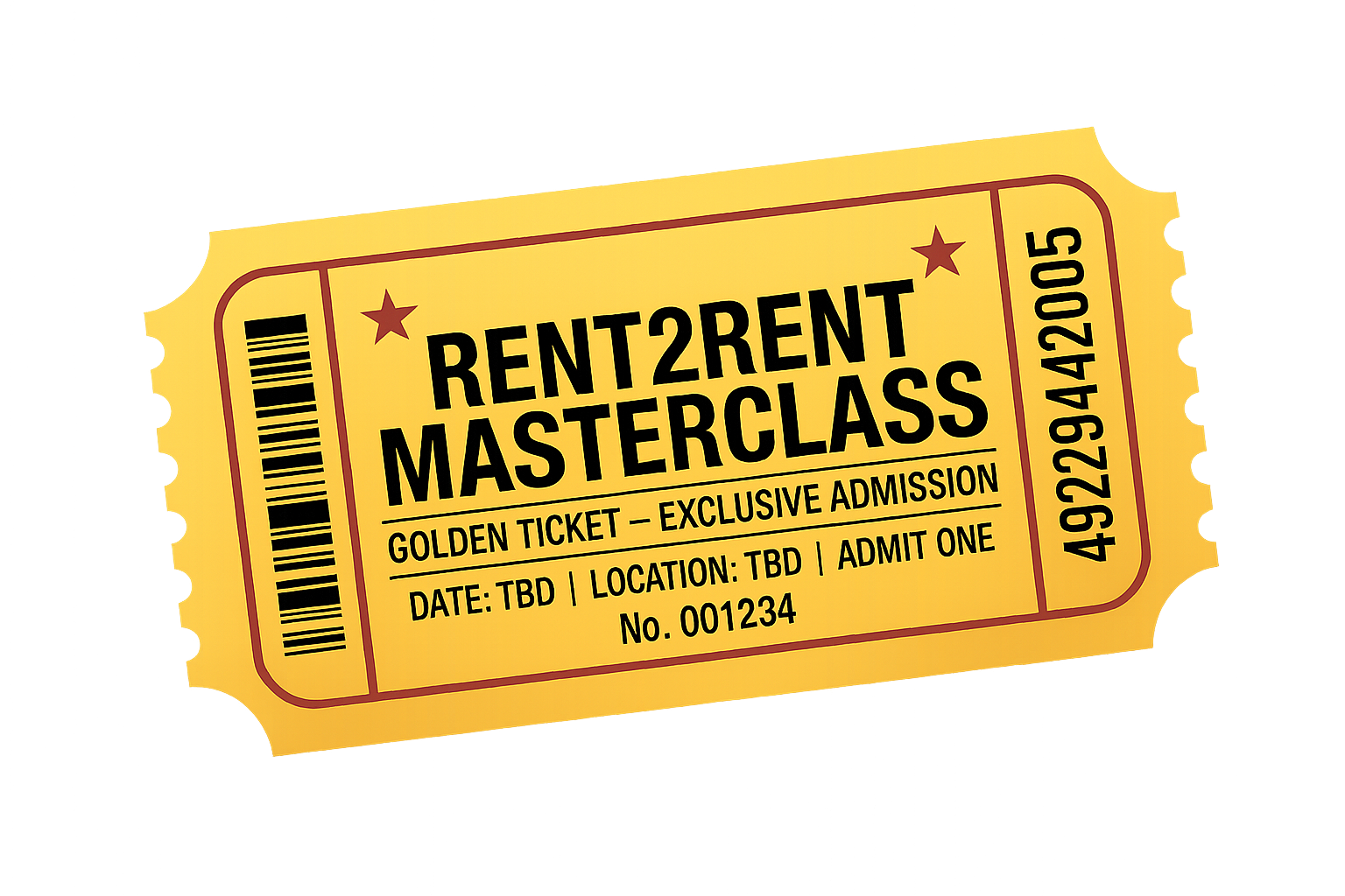 Golden Rent2Rent Tickets